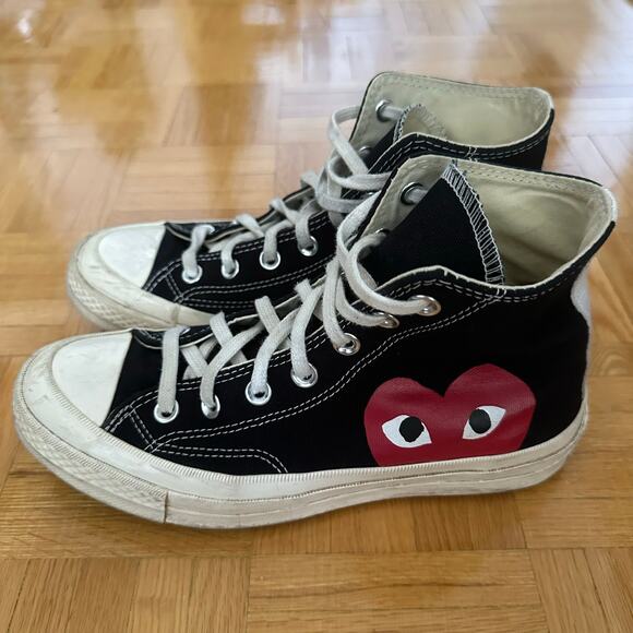 Converse CDG Play Chuck Taylor High Top Sneaker Size 7.5 Womens - Picture 2 of 10